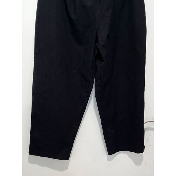 Eileen Fisher Black Elastic Waist Relaxed Fit Cropped Women's Pants Size 1X - Picture 3 of 9